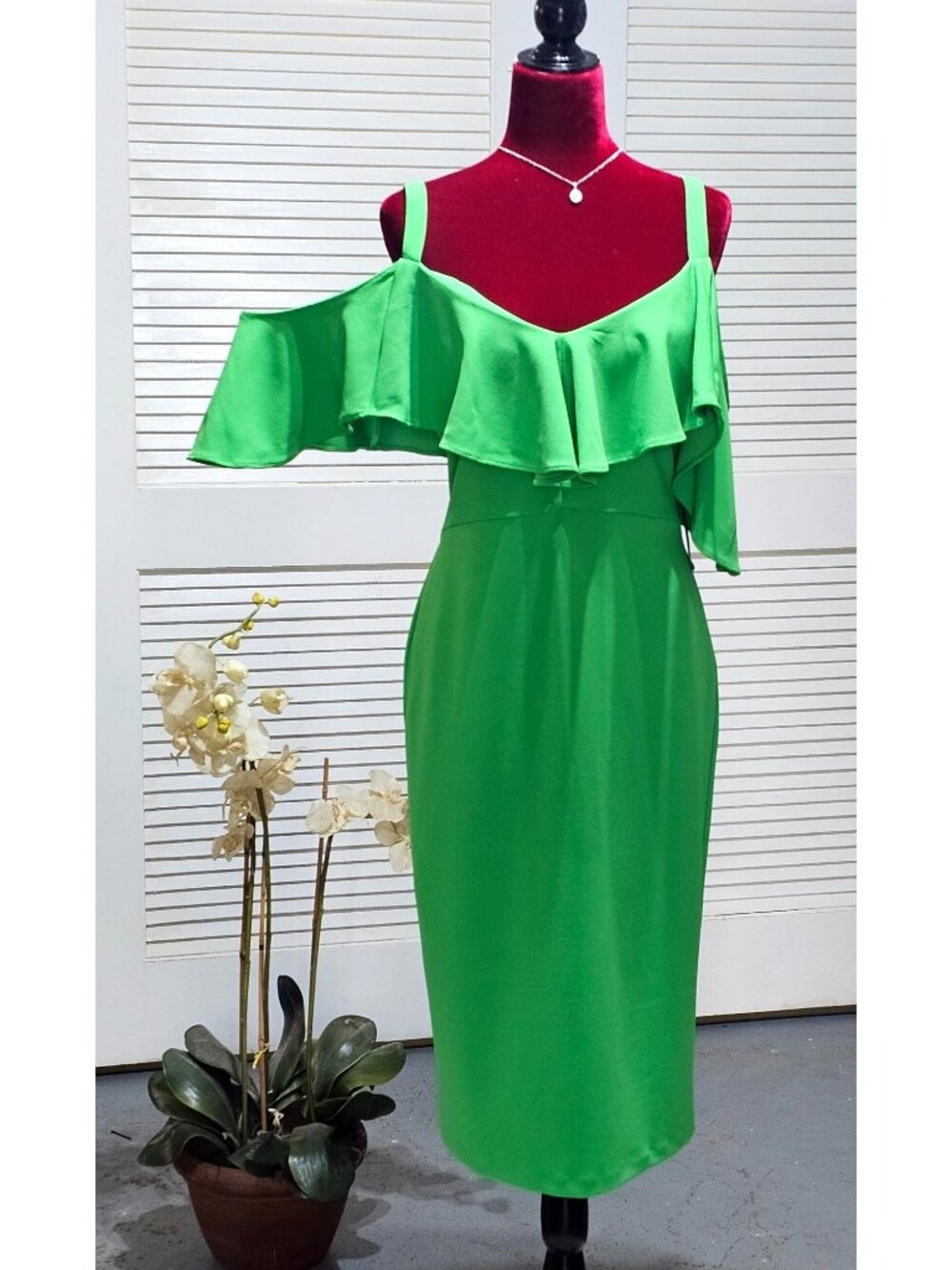NWT Rachel Rachel Roy Women's Green Marcella Drapey  Sheath Dress Size XL 2441